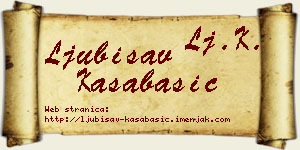Ljubisav Kasabašić vizit kartica